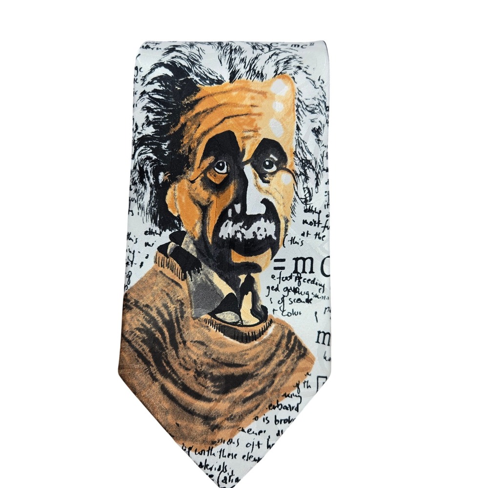 Steven Harris Mens Neck Tie Necktie Albert Einstein E=MC2‎ Novelty Whimisical